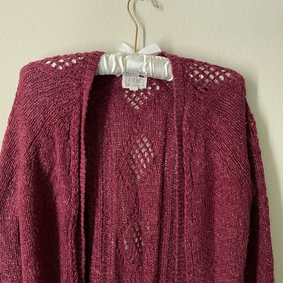 LONG BEAUTIFUL KNITTED CARDIGAN - Picture 2 of 12